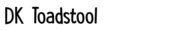 DK Toadstool font preview